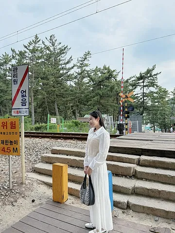 A Hidden Beach in Korea Where Trains Meet the Sea (2/3)